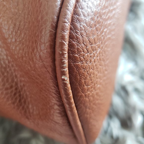 KGB Black Label Brown Leather Tote - Picture 9 of 11